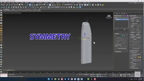 #05 3DSMAX TUTORIAL | SYMMETRY in 3Dsmax 2022