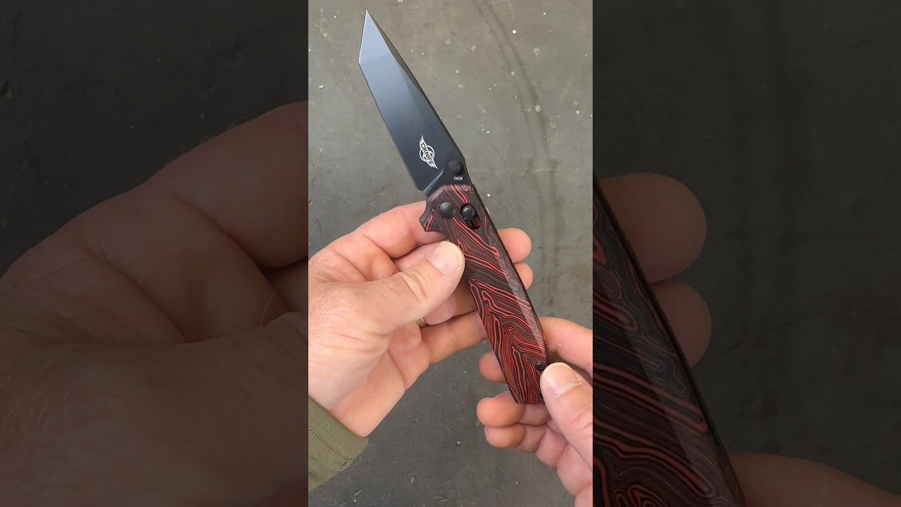 New Oknife Rubato! G10 Damascus Handle and 154 CM blade! #olight