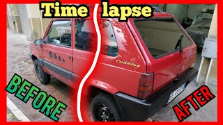 How to easily restore a car?? Fiat Panda 4x4, Time lapse, Before & After