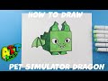 How to Draw a My Pet Simulator X Dragon