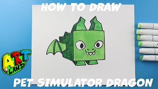 How to Draw a My Pet Simulator X Dragon