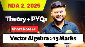 Vector Algebra One Shot For NDA I Determinants all Concept in 1 Video I NDA Ashish Sir A4S