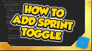 How To Add Sprint Toggle | ROBLOX Studio