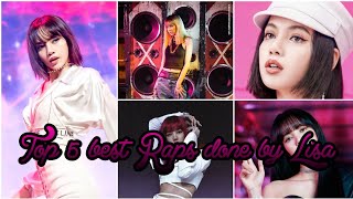 Top 5 Best Raps Done By Lisa My Opinionii Kpop Berry V Ii