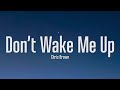 Chris Brown - Don't Wake Me Up (Lyrics)