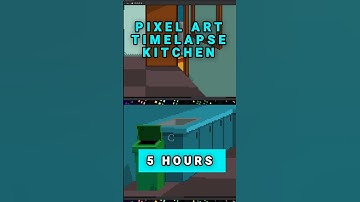 Pixel Art - Timelapse 1/3 - Kitchen #gamedev #twitch #gamedevelopment #adventuregames #pointandclick