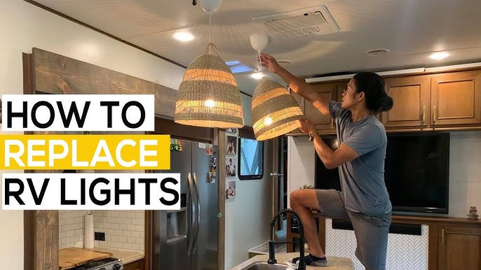 How To Replace RV Light Fixture  what light fixture to use in an RV 