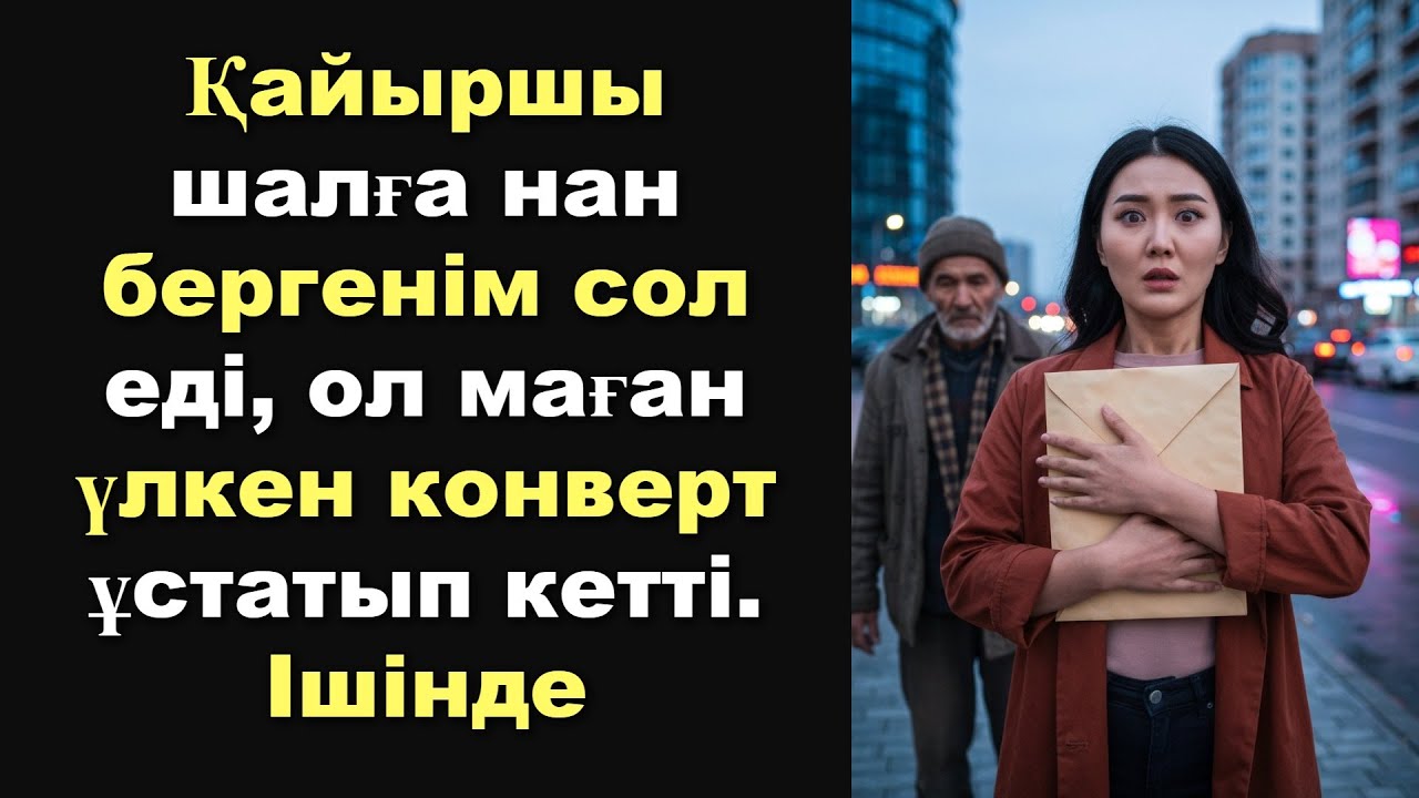 Қайыршы шалға нан бергенім сол еді, ол маған үлкен конверт ұстатып кетті. Ішінде