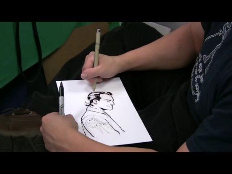 Tom Nguyen draws Dr. Peter Venkman for Ghostbuster...