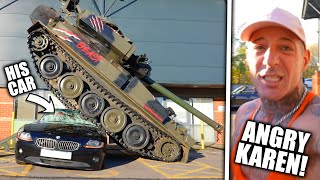 Road Rage With ANGRY Karen GONE WRONG!!! (ARRESTED) - Eddie Hall