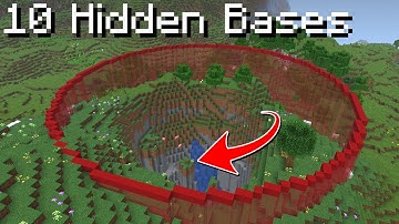 I Built 10 Secret Bases In Minecraft!