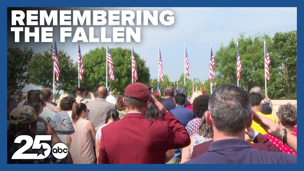 ‘Very inspiring’: Dozens gather at the Central Texas State Veterans Cemetery to honor fallen heroes