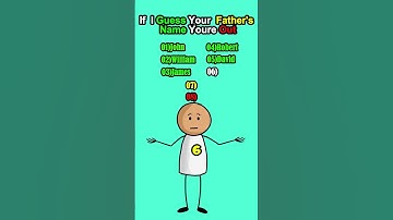 Did I guess your father’s name??#quiz #quizzgame #shorts