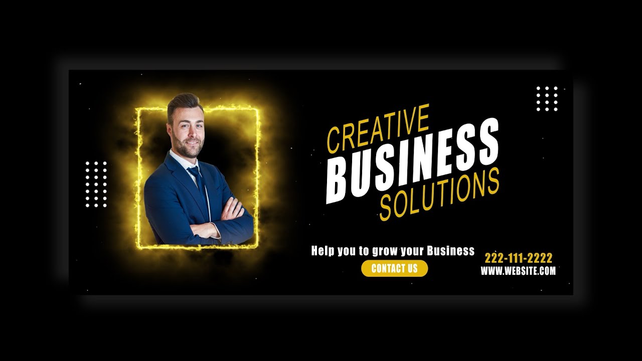 Creat a Facebook Cover video for your own business page in After Effects.