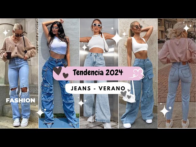 Pantalones de mezclilla en tendencia primavera verano 2024