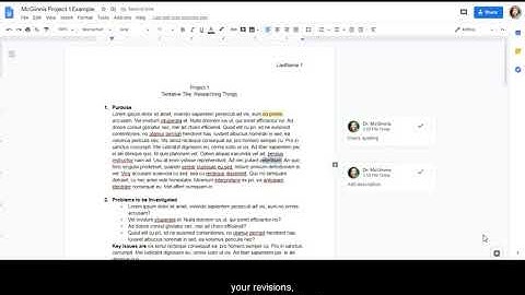 Peer Review with Google Docs