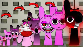 All the Sizes Of Nightmare Sprunki Pinki want me to help them in Gmod