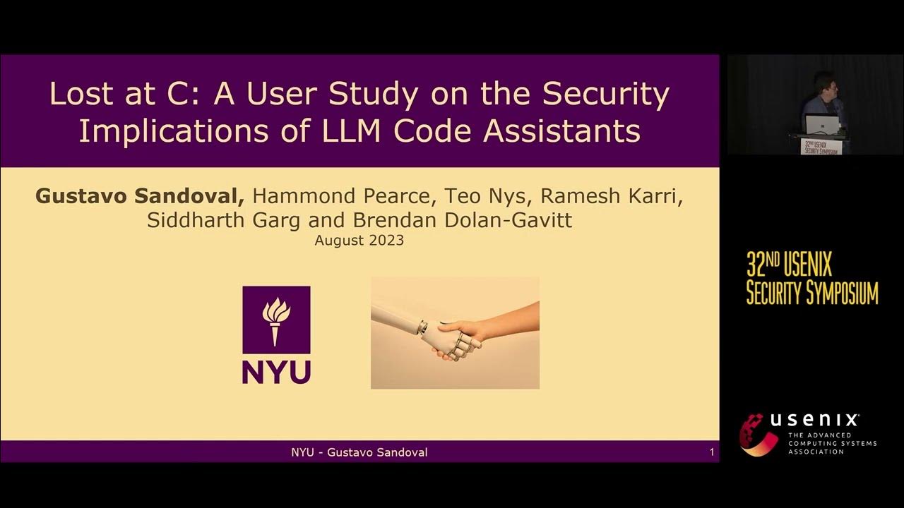 USENIX Security '23 Lost at C A User Study on the Security