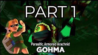 The legend of  Zelda ocarina of time playthrough part 1:Killing Gohama