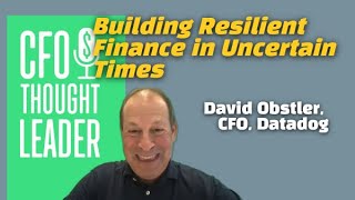 Scaling Finance for the Cloud-Native Era | David Obstler CFO Datadog