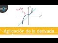 Aplicación de la derivada │ recta tangente  │ ejercicio 1