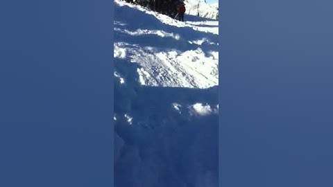 Backflip on skis into Pow