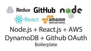 AWS DynamoDB, Node.js, React.js, Github OAuth Login Boilerplate