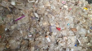 #plastic west scrap glass #recycling full process #plasticfactory @MANIYARPLASTICS