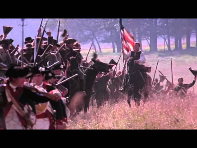 FLAG scene from THE PATRIOT Mel Gibson movie class=