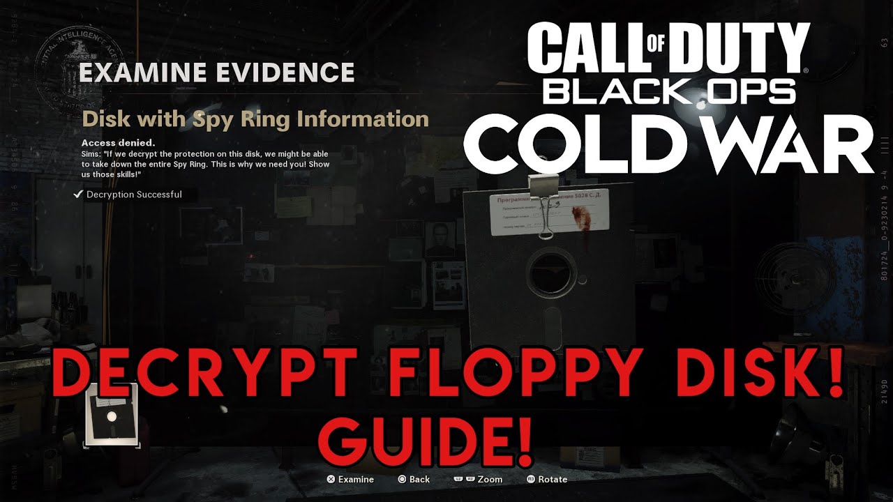 Call Of Duty Black Ops Cold War How To Decrypt Floppy Disk