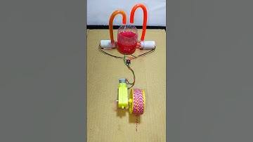 How to Run Two Water Pump Using New Rope Pulling BO Gear Generator _ DC Motor #dcmotor #tech #shorts