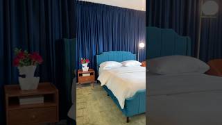 Velvet Curtains For Colorful Bedroom Accent Wall bedroomdecor bedroomcurtains bedroommakover