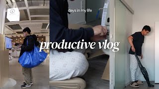 Productive vlog | days in my life, new apartment, getting a new phone, school preparation, ikea