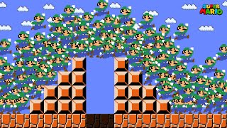 How to beat Super Mario Bros. with 9999 Luigi?