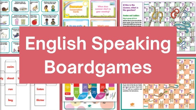 Board games for kids learning English