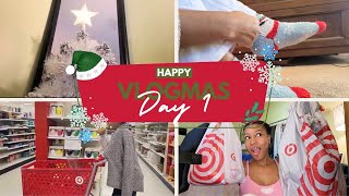 Vlogmas Day 1 | Target Run + Haul | Decorate My Mini Christmas Tree w/ Me! | Desiree' Nixon