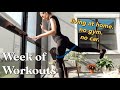 FULL Week of Workouts | NO EQUIPMENT! (at home ONLY - no gym or car) // VLOG