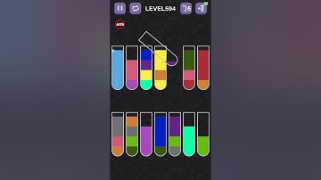 water_level_594 #watersortpuzzle #puzzle #game #sortpuzzle #color