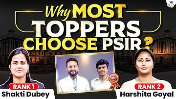 Why Most Toppers Choose PSIR Optional? | Shashank Tyagi |  StudyIQ IAS
