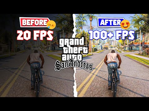 ✅ GTA San Andreas Lag Fix (For Low-End PCs) Get 100+ FPS in 1GB RAM Easily!🔥