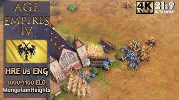 AOE4 HRE vs English - Feudal Counter-Rush