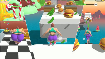 Fat 2 Fit Gameplay All Levels iOS,Android Mobile Walkthrough Game NOOB VS PRO Max Level KIVGCM