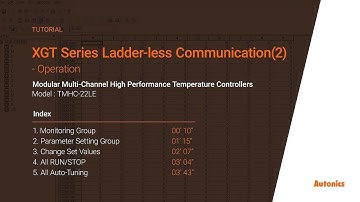 Autonics Tutorial : XGT Series Ladder-less Communication(2)-Operation