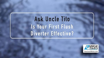 First Flush Diverter