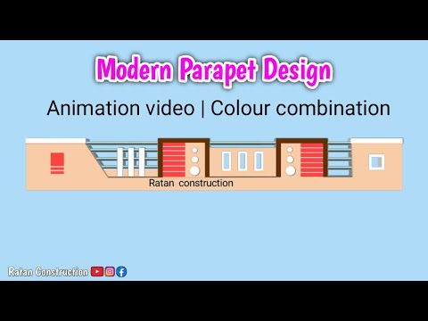 Morden Parapet Wall Design || 3D parapet wall design || video n. 660