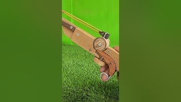 Handcraft a new mechanism wooden slingshot #woodscraft #woodworking #wood #woodart #diy #craft