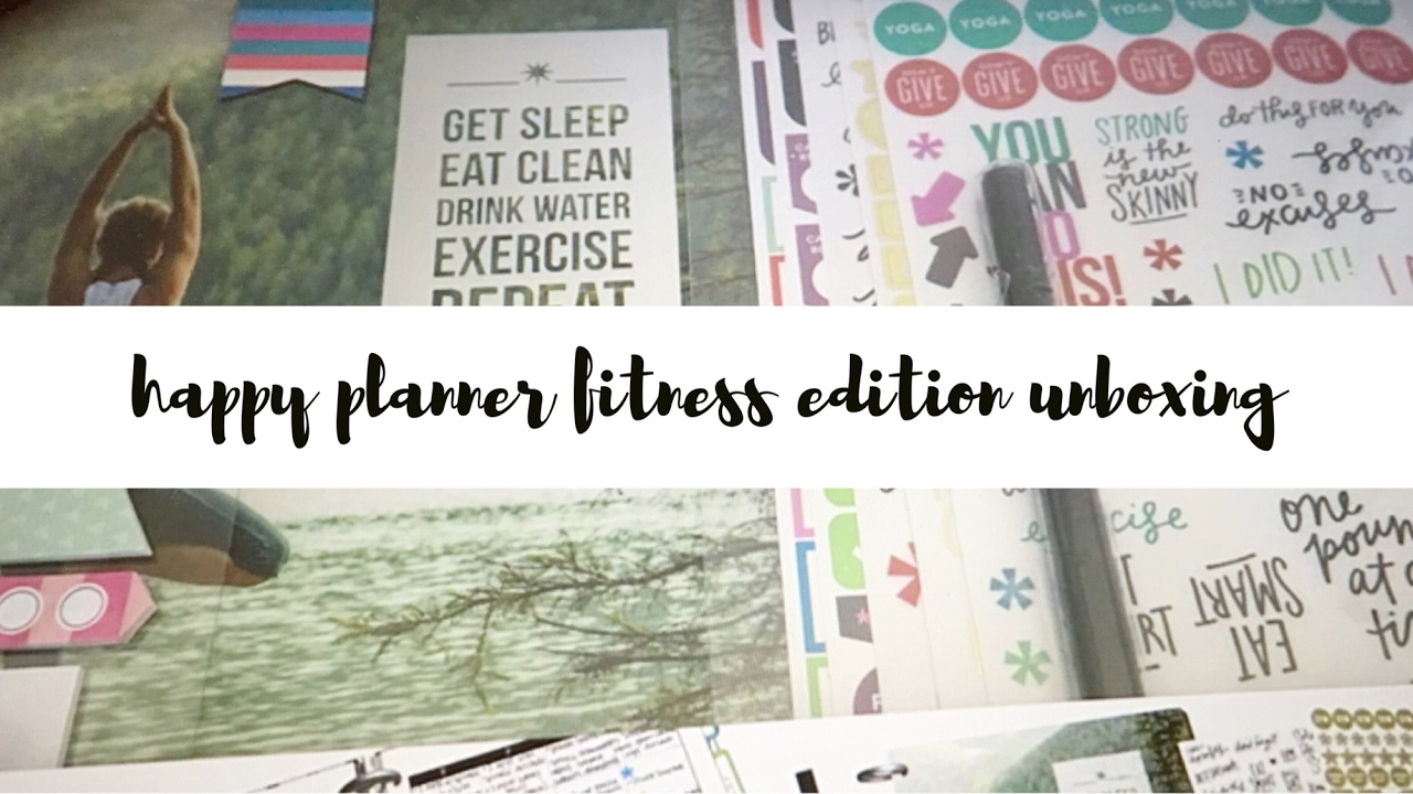 Happy Planner Fitness Edition Unboxing YouTube