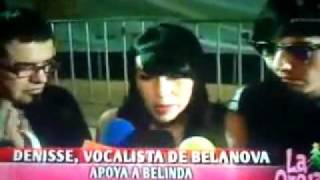 Denisse de belanova apoya a belinda