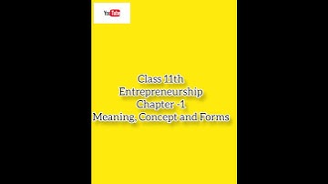 Class -11th ETP-Chapter-1 Part-5|Entrepreneur -Meaning , Concept and Forms#commerce #handwritten