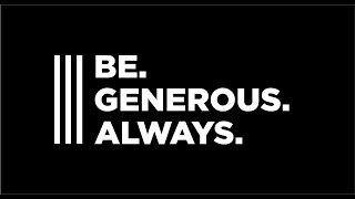 Be Generous Always  Week 3 / Your Spending Tells a Story